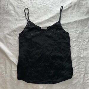 Babaton Aritzia Black Silky Cami Tank Top Sz S Whimsigoth Clean Girl Going Out